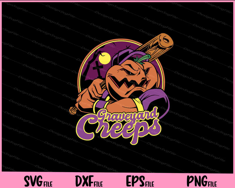 Halloween Pumpkin Baseball Player svg