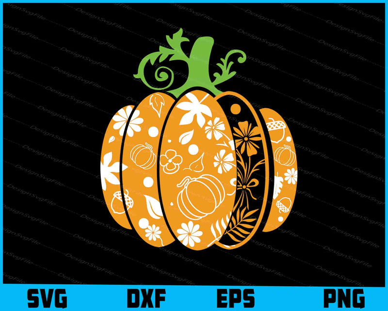 Halloween Pumpkin Svg Thanksgiving SVG PNG Design Printable File  - Premium Cutting Files in SVG, PNG & EPS Formats - Premium SVG Cutting Files for Crafts