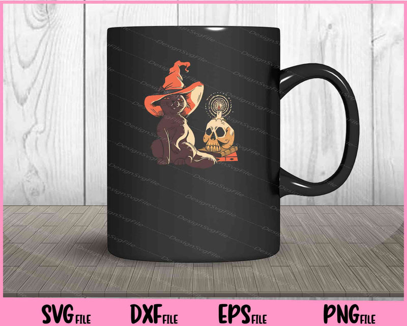 Halloween Witch Cat mug