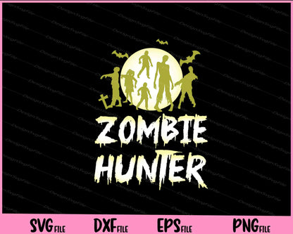 Halloween Zombie Hunter Bat Svg Cutting Printable Files  - Premium Cutting Files in SVG, PNG & EPS Formats - Premium SVG Cutting Files for Crafts