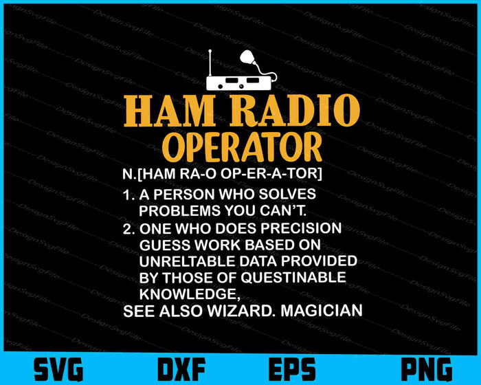 Ham Radio Operator SVG