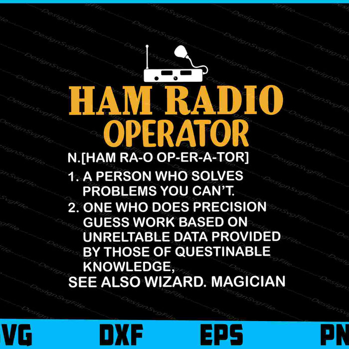 Ham Radio Operator SVG