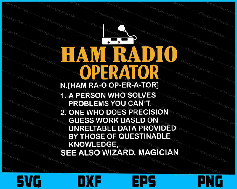 Ham Radio Operator SVG