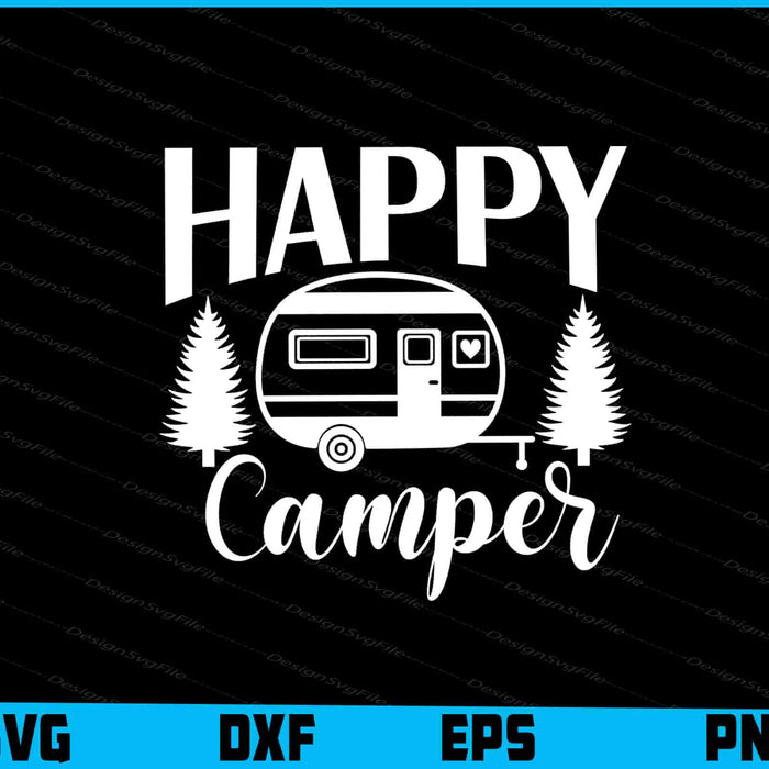 Happy Camper SVG Camping PNG