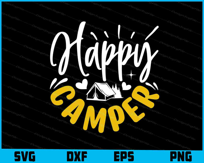 Camping Bundle SVG Happy Camper PNG