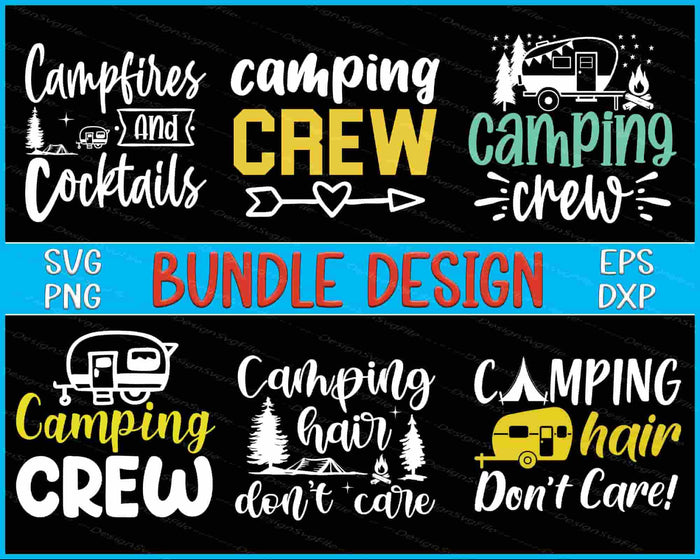 Happy Camping Bundle SVG Camping Crew PNG
