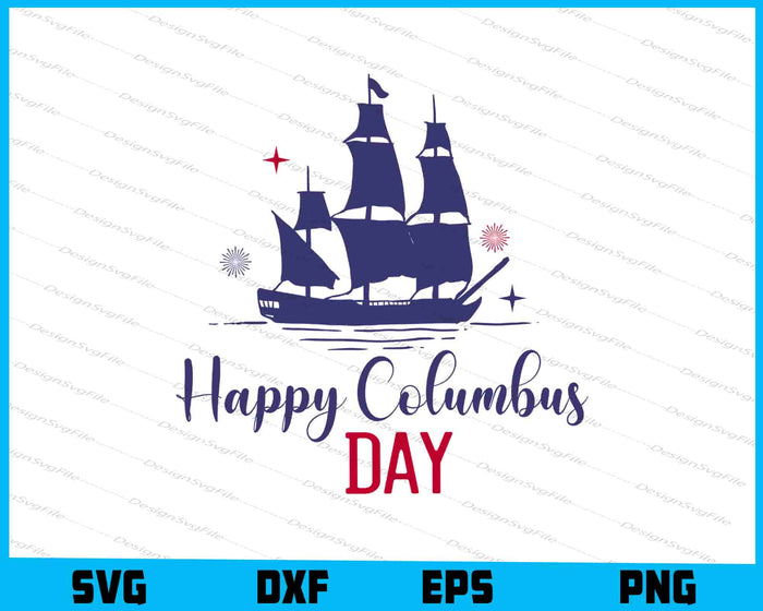 Happy Columbus Day SVG