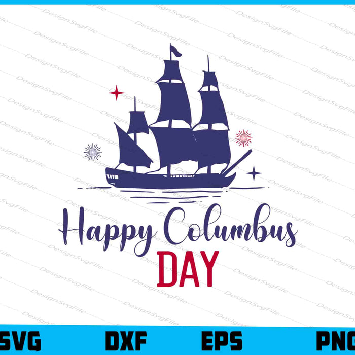 Happy Columbus Day SVG