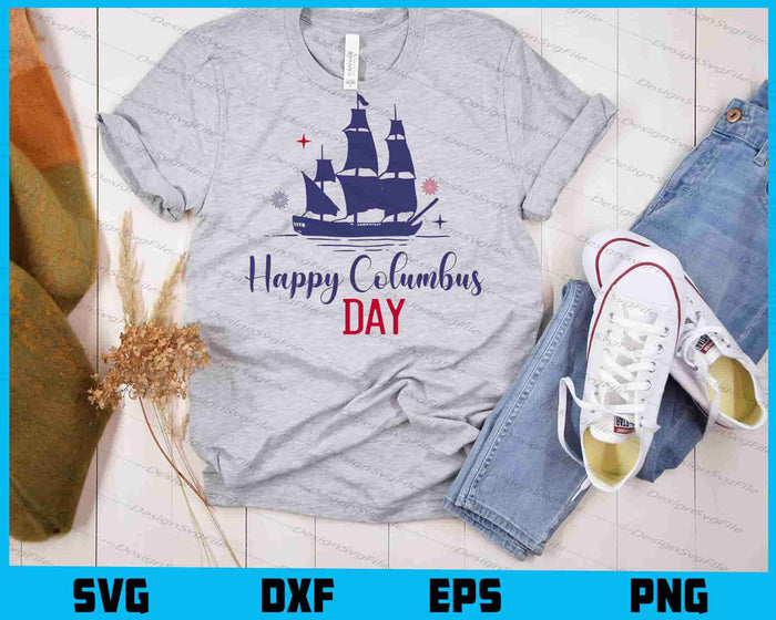 Happy Columbus Day SVG