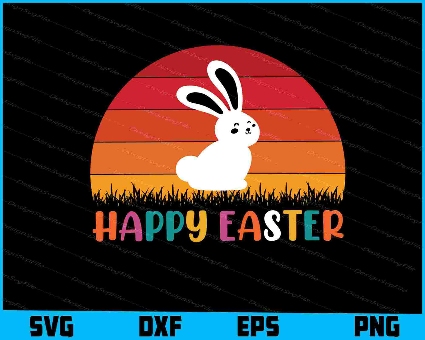 Happy Easter Vintage SVG