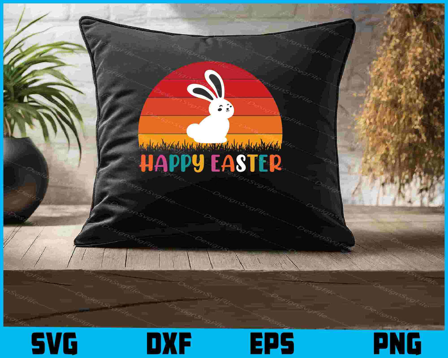 Happy Easter Vintage SVG