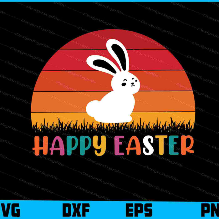 Happy Easter Vintage SVG