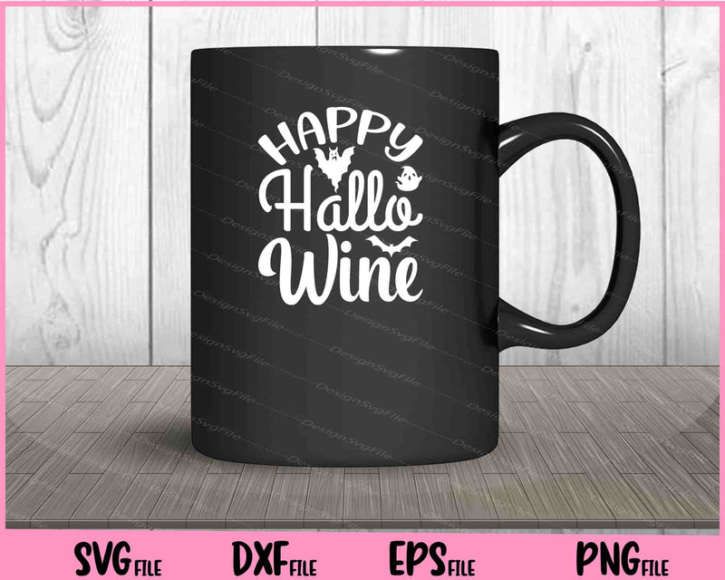 Happy Hallo Wine Halloween mug
