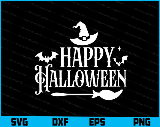 Happy Halloween SVG PNG Cutting File