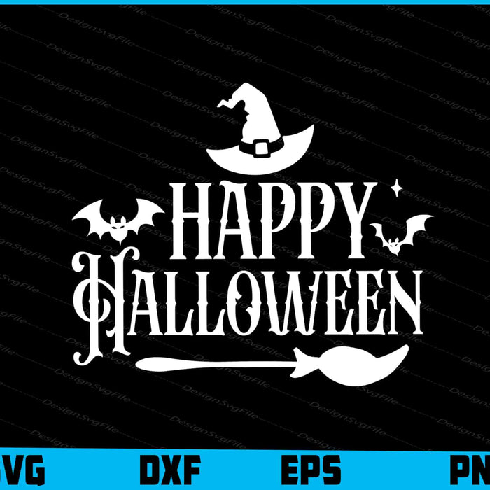 Happy Halloween SVG PNG Cutting File