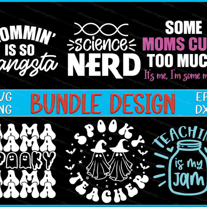 Happy Halloween Bundle SVG Spooky Teacher PNG