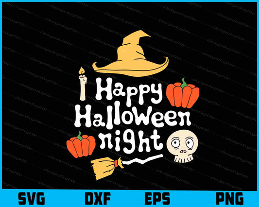 Happy Halloween Night Svg png Design Printable File  - Premium Cutting Files in SVG, PNG & EPS Formats - Premium SVG Cutting Files for Crafts