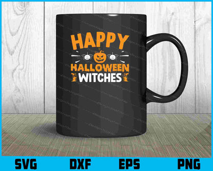 Happy Halloween Witches Svg Png Digital Sublimation Print File  - Premium Cutting Files in SVG, PNG & EPS Formats - Premium SVG Cutting Files for Crafts