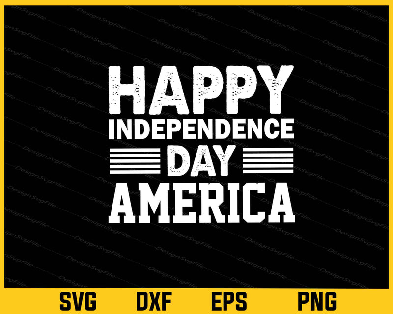 Happy Independence Day United States Svg Cutting Printable File