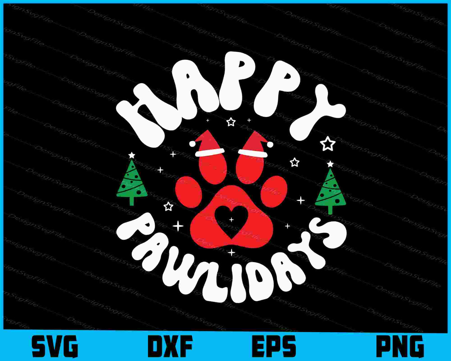 Happy Pawlidays Funny