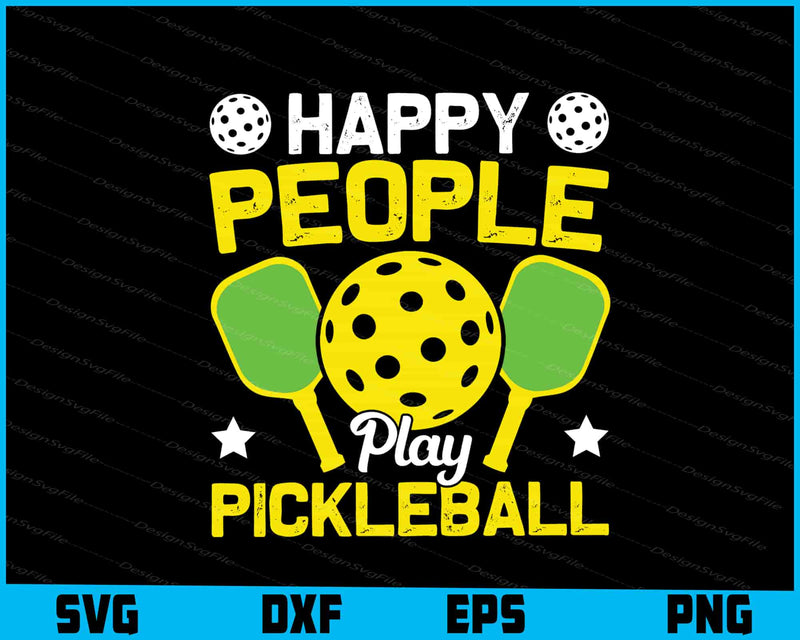 Happy People Play Pickleball