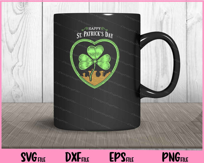 Happy St Patrick's Day love Svg Cutting Printable Files  - Premium Cutting Files in SVG, PNG & EPS Formats - Premium SVG Cutting Files for Crafts