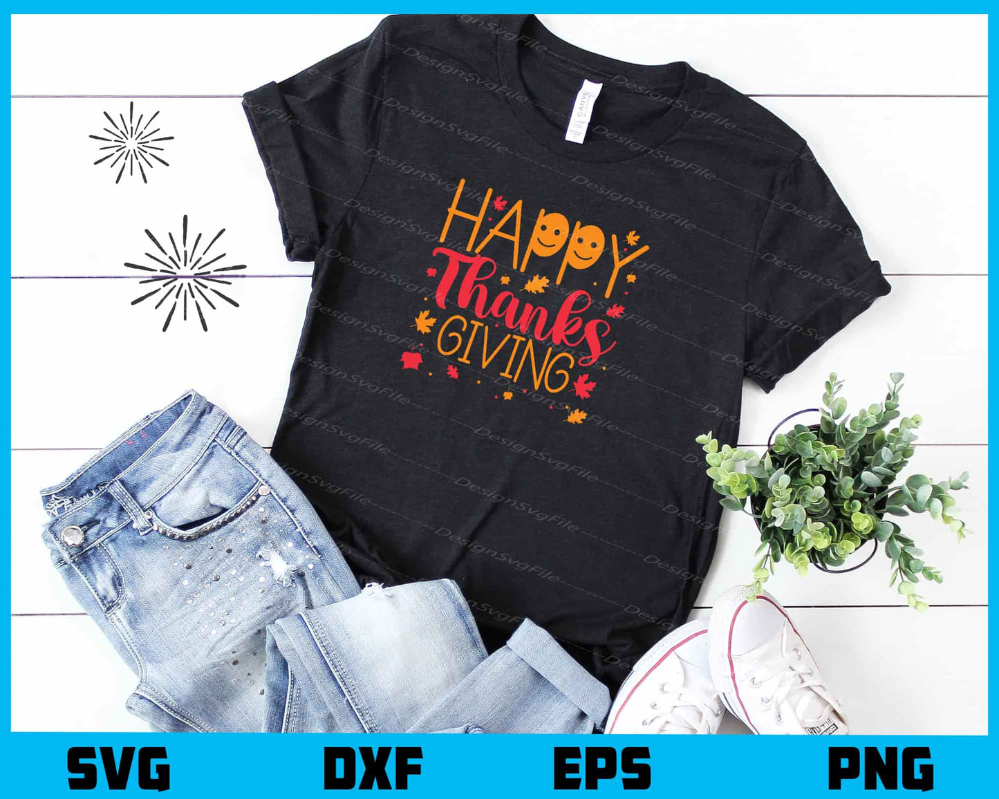 Happy Thanks Giving Svg Cutting Printable File  - Premium Cutting Files in SVG, PNG & EPS Formats - Premium SVG Cutting Files for Crafts