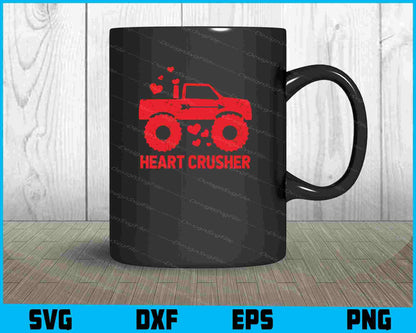 Heart Crusher Truck SVG Cutting Printable File