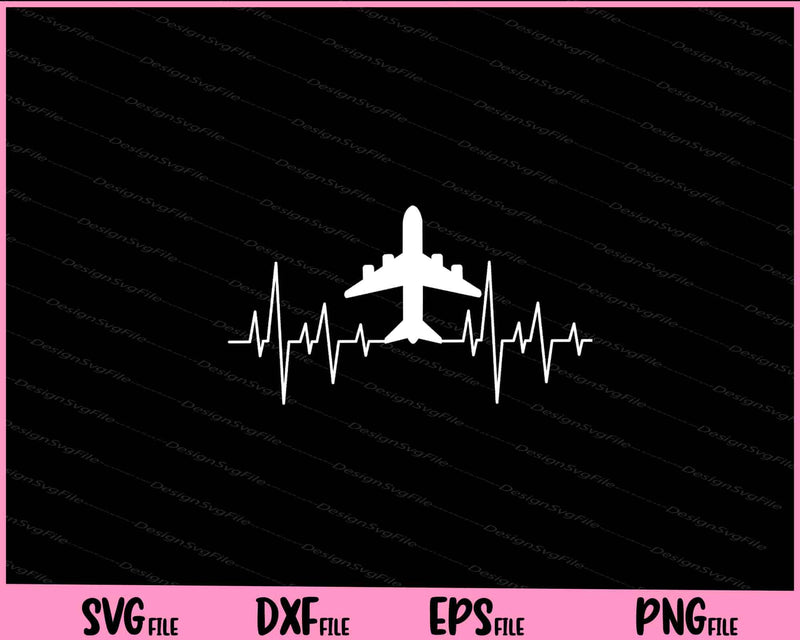 Heartbeat  Eagle fighter jet silhouette pilot Svg Cutting Printable Files  - Premium Cutting Files in SVG, PNG & EPS Formats - Premium SVG Cutting Files for Crafts