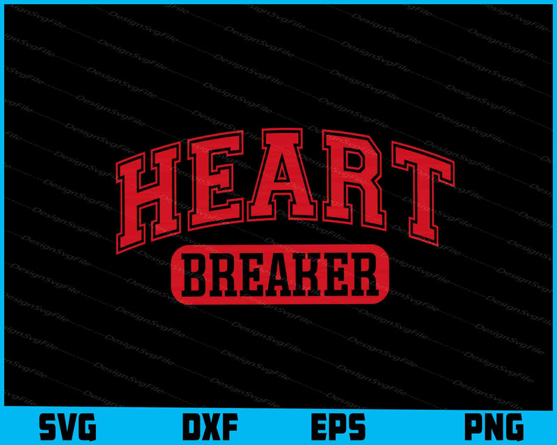 Heartbreaker Varsity SVG