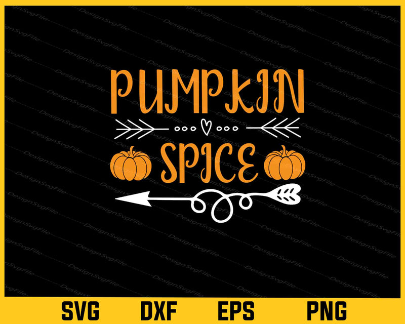 Hello Fall Pumpkin Spice svg