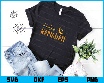 Hello Ramadan SVG, Ramadan Shirt, Islamic Design