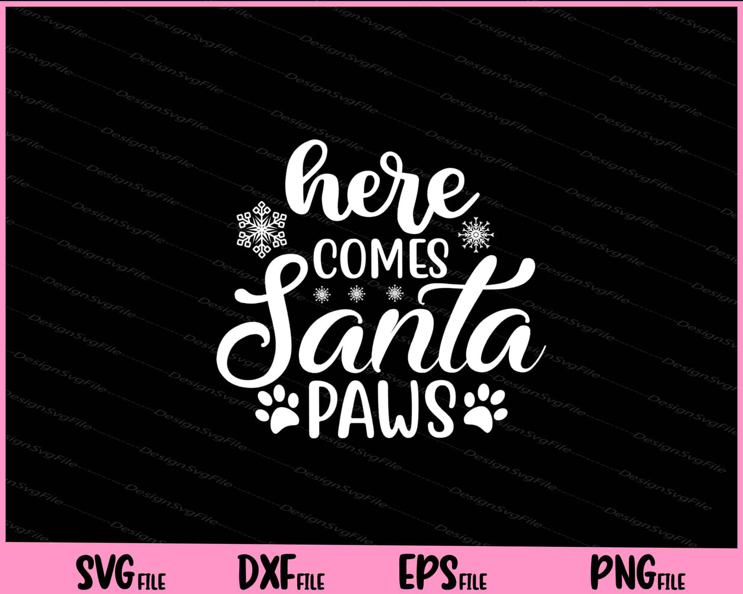 Here Comes Santa Claus Paws Funny Christmas Svg Cutting Printable Files  - Premium Cutting Files in SVG, PNG & EPS Formats - Premium SVG Cutting Files for Crafts