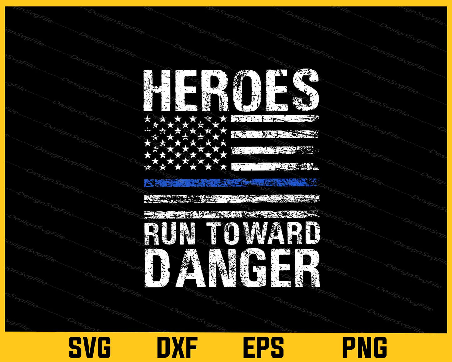 Heroes Run Toward Danger American Flag Svg Cutting Printable File  - Premium Cutting Files in SVG, PNG & EPS Formats - Premium SVG Cutting Files for Crafts