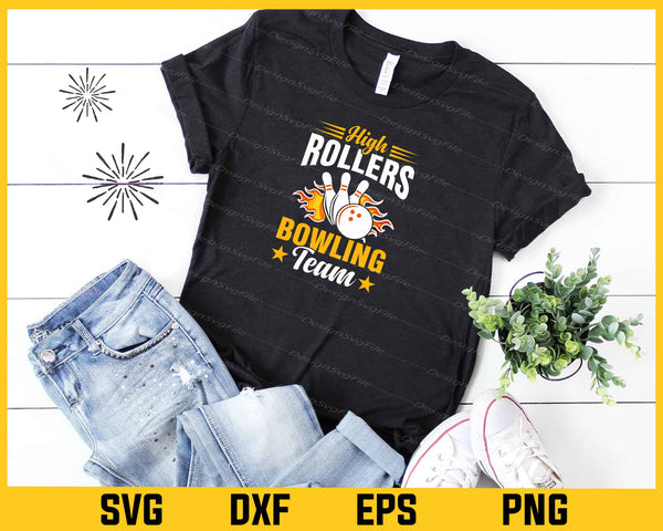 High Rollers Bowling Team Svg Cutting Printable File