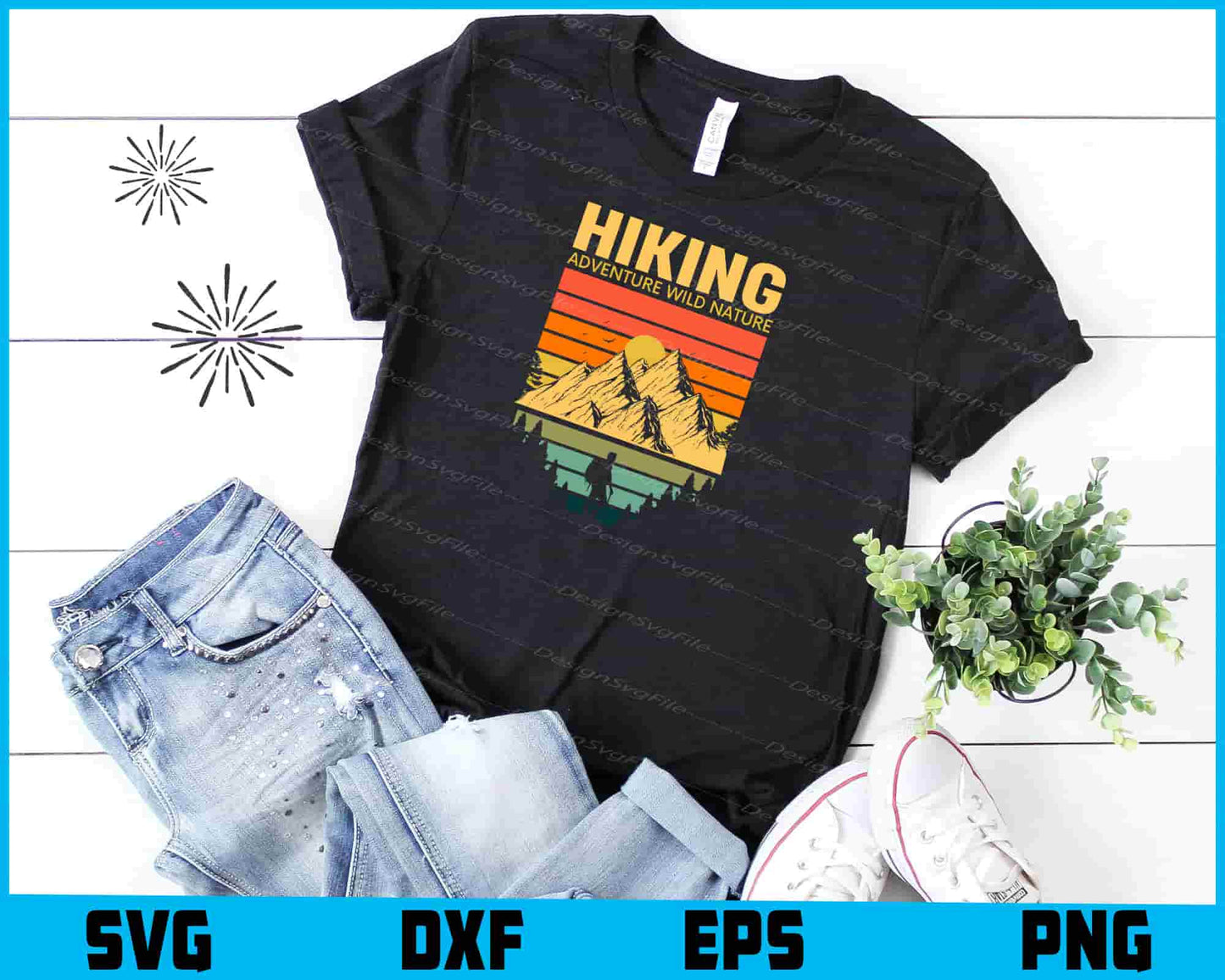 Hiking Aadventure Wild Nature SVG, Adventure Shirt