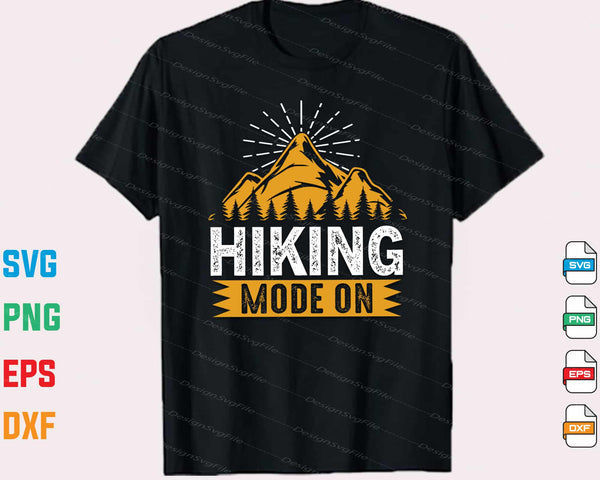 Hiking Mode On Vintage Svg Cutting Printable File