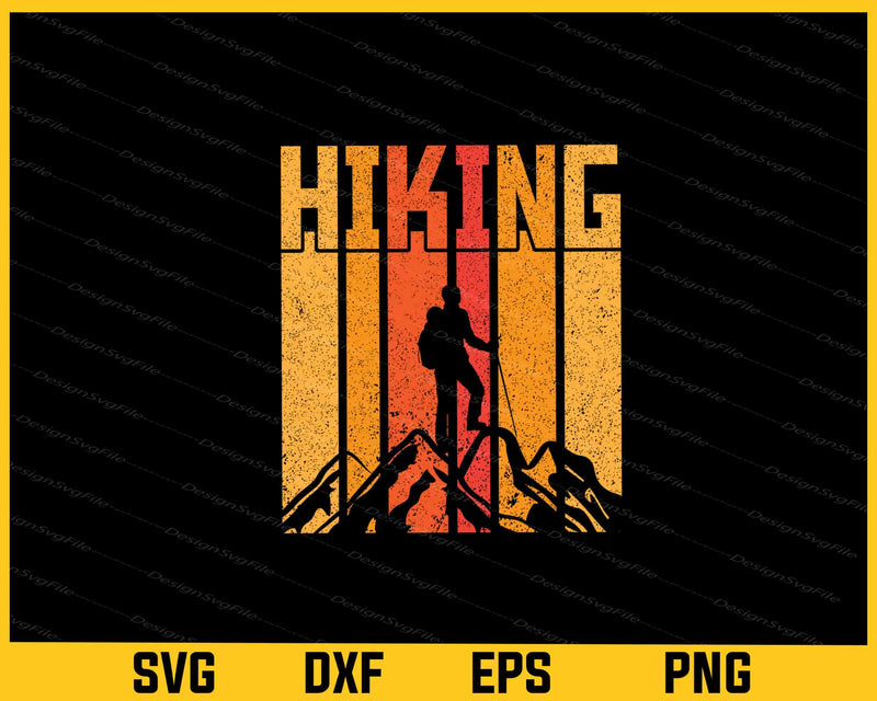 Hiking Vintage Retro svg