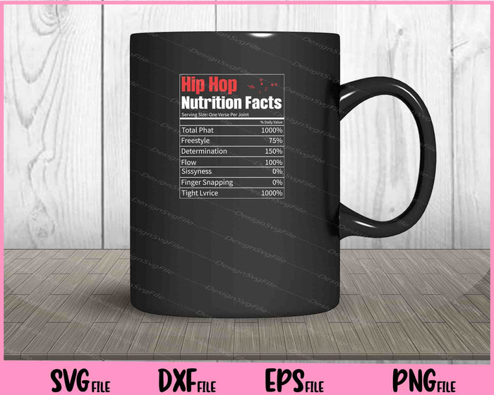 Hip Hop Nutrition Facts Music Sarcastic Humor Svg Cutting Printable Files  - Premium Cutting Files in SVG, PNG & EPS Formats - Premium SVG Cutting Files for Crafts
