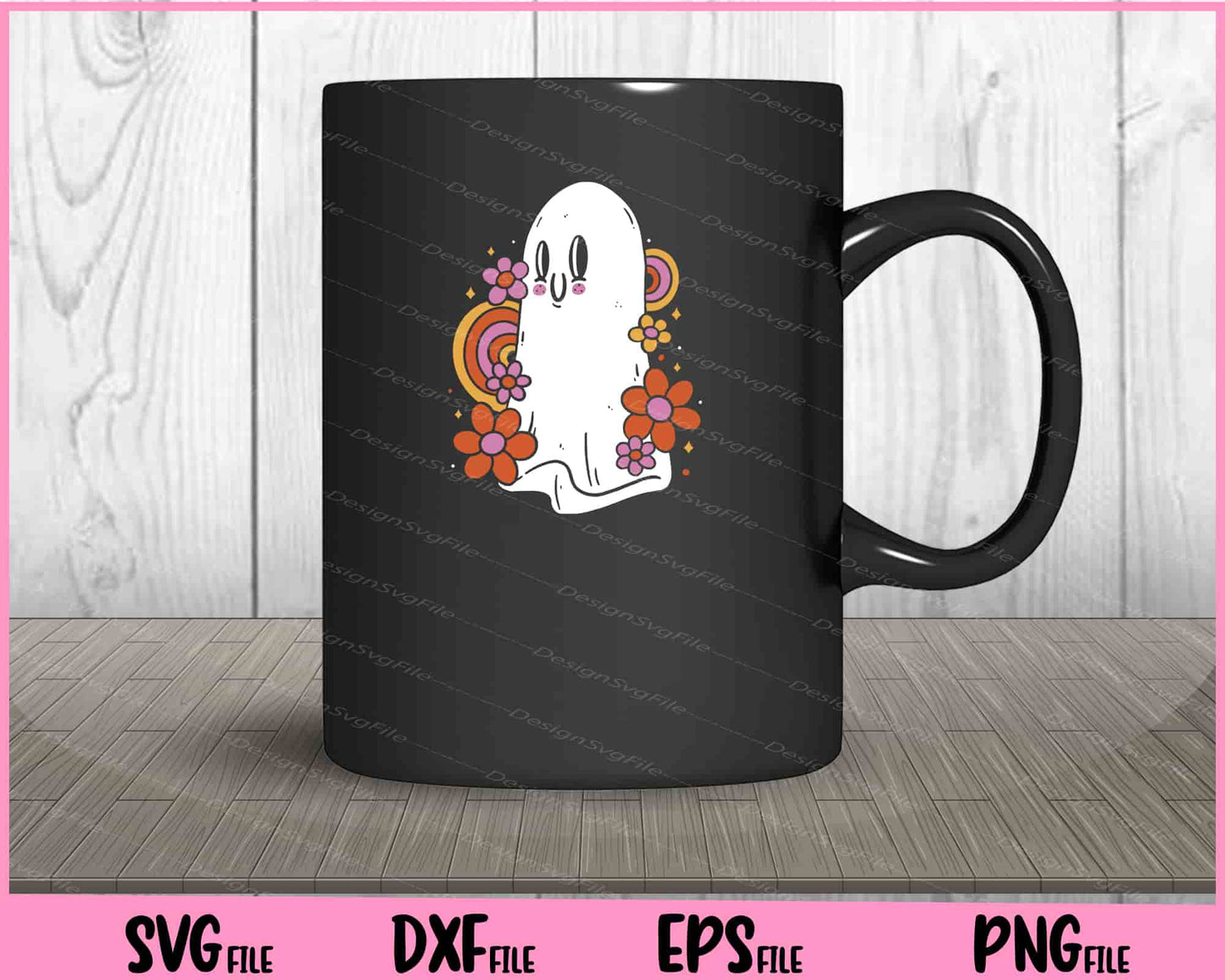 Hippie Ghost Cartoon Halloween Svg Cutting Printable Files  - Premium Cutting Files in SVG, PNG & EPS Formats - Premium SVG Cutting Files for Crafts