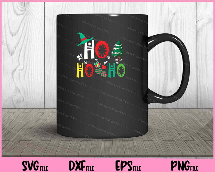 Ho-Ho-HO-Christmas Funny Vintage Svg Cutting Printable Files  - Premium Cutting Files in SVG, PNG & EPS Formats - Premium SVG Cutting Files for Crafts