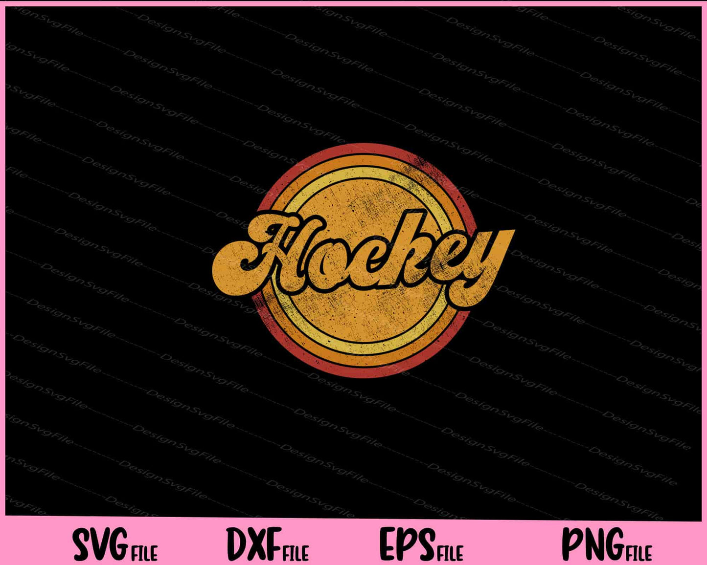 Hockey Vintage Svg Cutting Printable Files  - Premium Cutting Files in SVG, PNG & EPS Formats - Premium SVG Cutting Files for Crafts