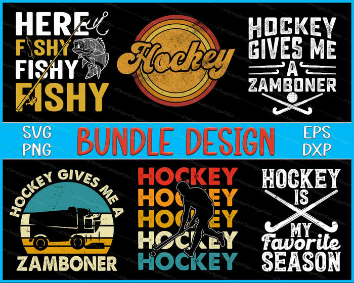 Hockey Bundle SVG, Fishy Fishy PNG