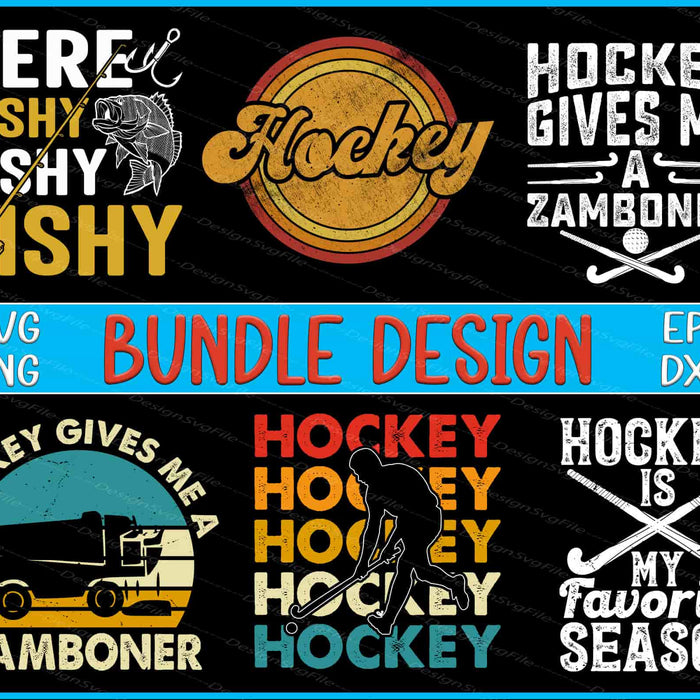 Hockey Bundle SVG, Fishy Fishy PNG