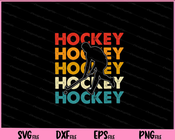 Hockey Hockey Hockey Hockey vintage svg