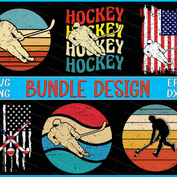 Hokey Bundle SVG, American Flag 4th Of July PNG