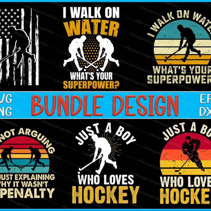 Hokey Bundle SVG, American Flag PNG