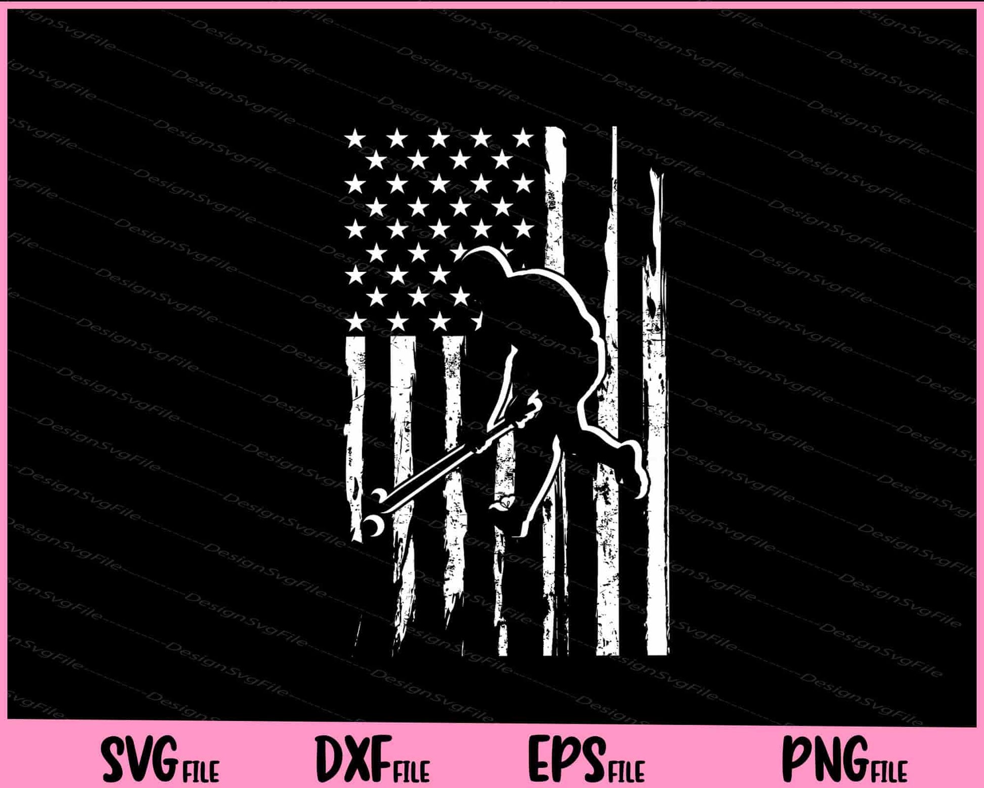 Hokey Player USA Flag Svg Cutting Printable Files  - Premium Cutting Files in SVG, PNG & EPS Formats - Premium SVG Cutting Files for Crafts