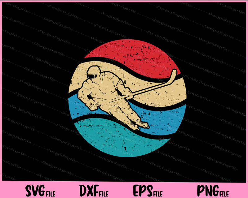 Hokey Player funny vintage Svg Cutting Printable Files  - Premium Cutting Files in SVG, PNG & EPS Formats - Premium SVG Cutting Files for Crafts
