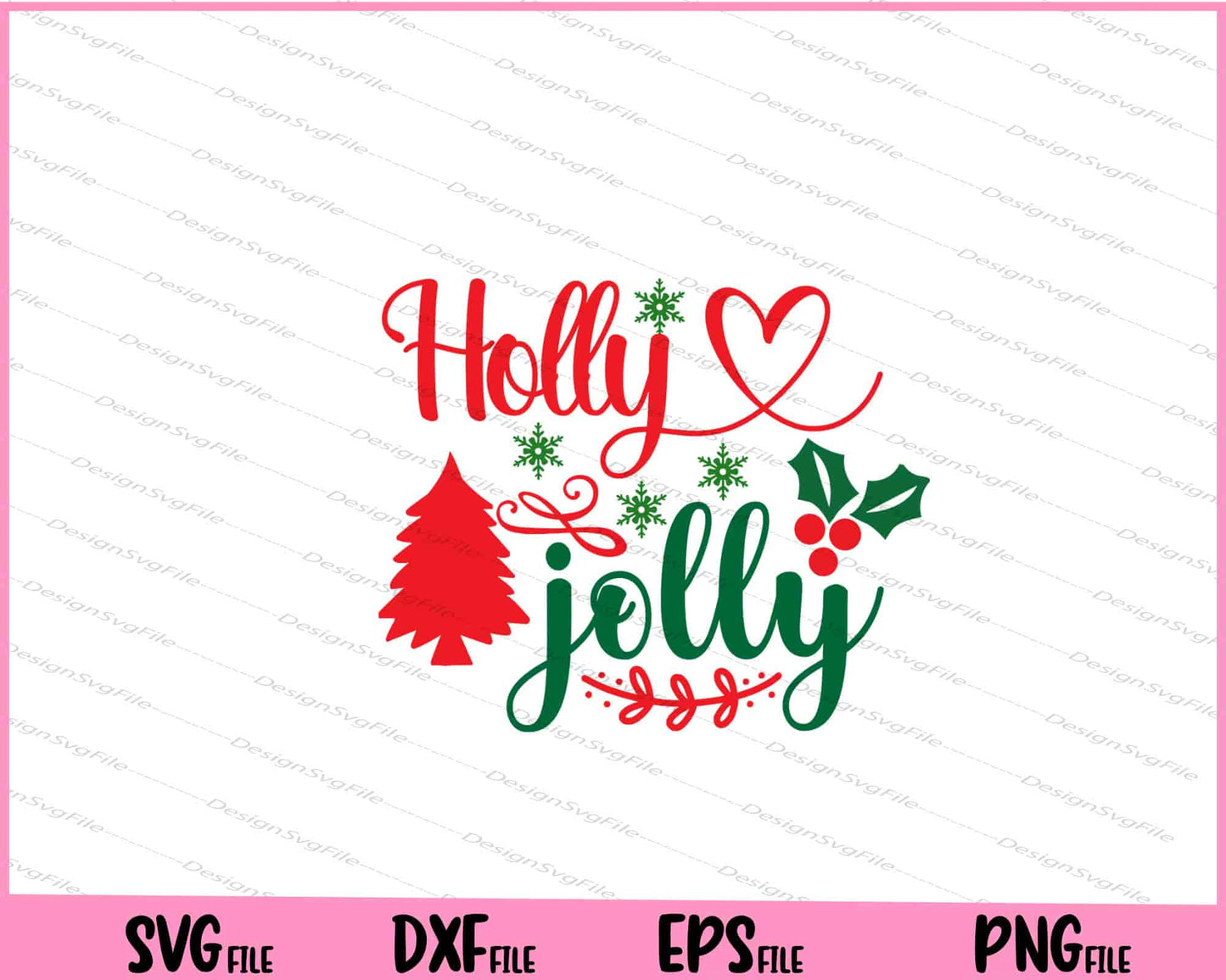 Holly Jolly Funny Christmas Svg Cutting Printable Files  - Premium Cutting Files in SVG, PNG & EPS Formats - Premium SVG Cutting Files for Crafts